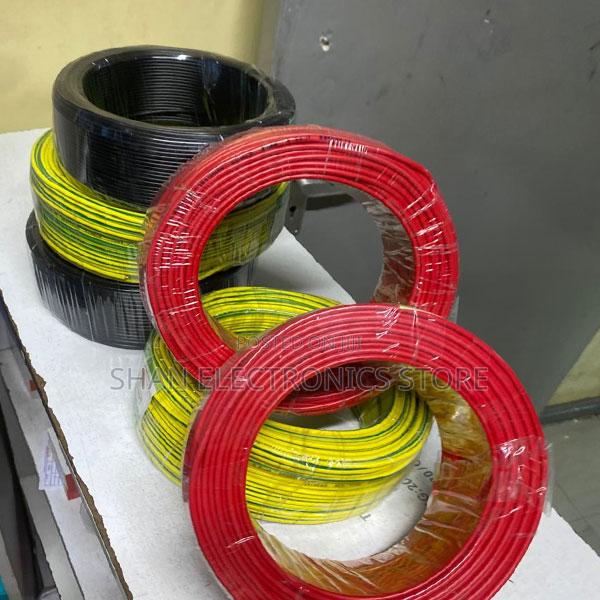 Single Core PVC Cable Yellow Green 6.0mm Single Core Wiring Cable 90m