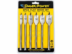 6PCS Flat Wood Drill Bit Set