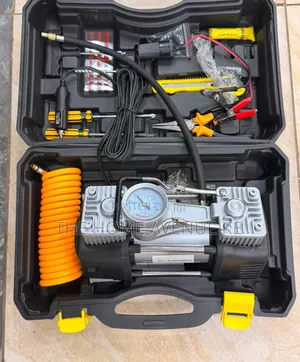 Portable 2-Cylinder Portable Air Compressor With Tools