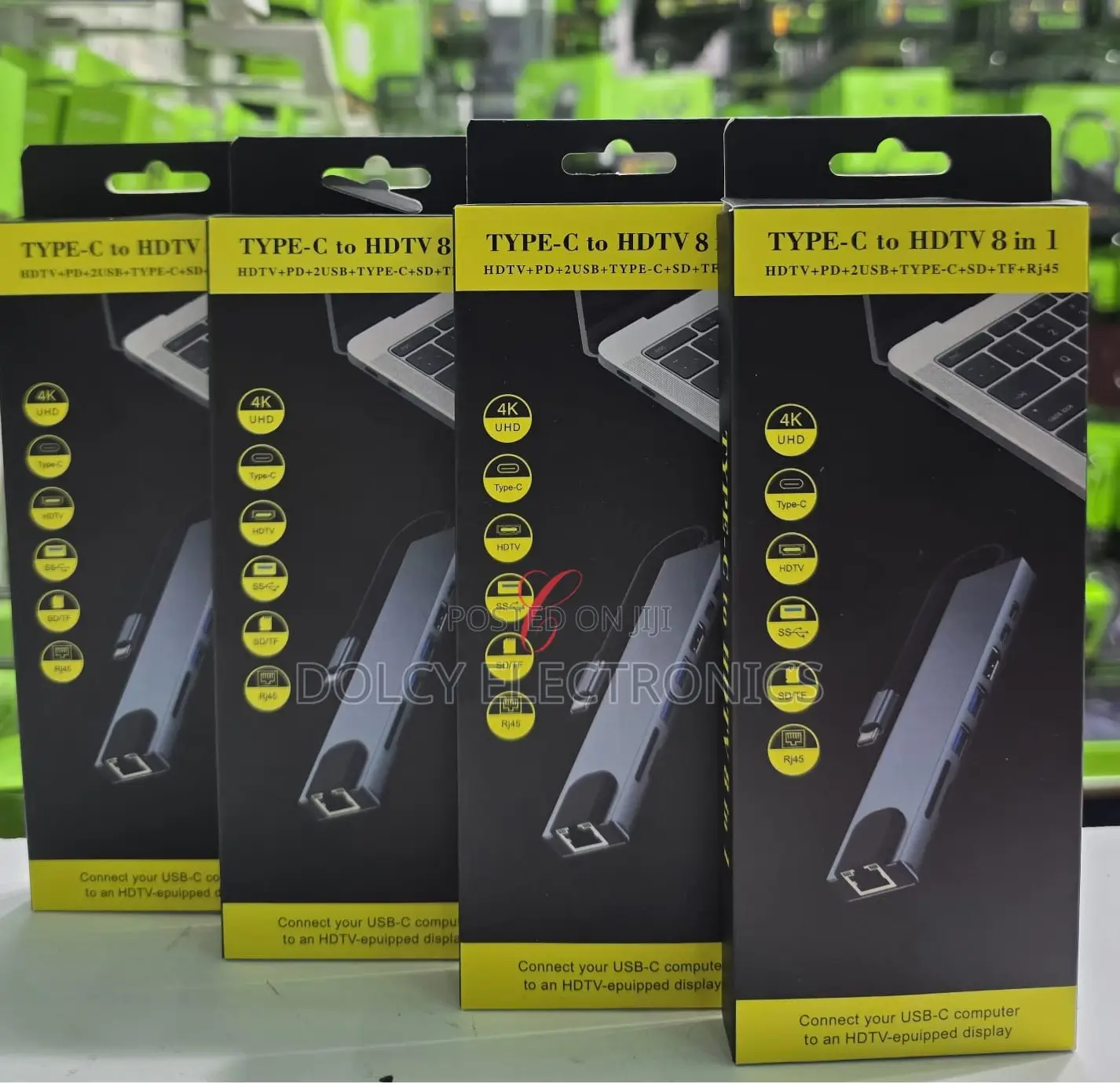 Type C to HDTV 8-in-1 USB Hub