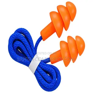 Triple-Flange Silicone Earplugs– Reusable Hearing Protection Ear Plugs