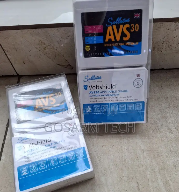 Sollatek AVS30 Voltshield 30 Amp Voltage Protector for Home Appliances