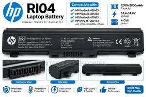 HP RI04 Battery for ProBook 450 455 470 G3 – 4 Cell