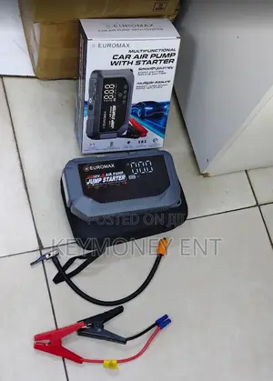 EUROMAX Car Jumpstarter With Air Compressor