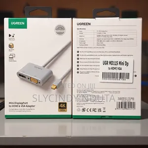 Ugreen MD115 Mini Dp to HDMI +VGA Converter