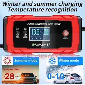 12V DC 6A Intelligent Pulse Repair Car, Backup, Solar Battery Charger