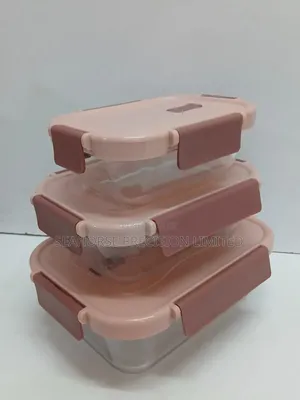 Glass Snack Box With Lunch Bag