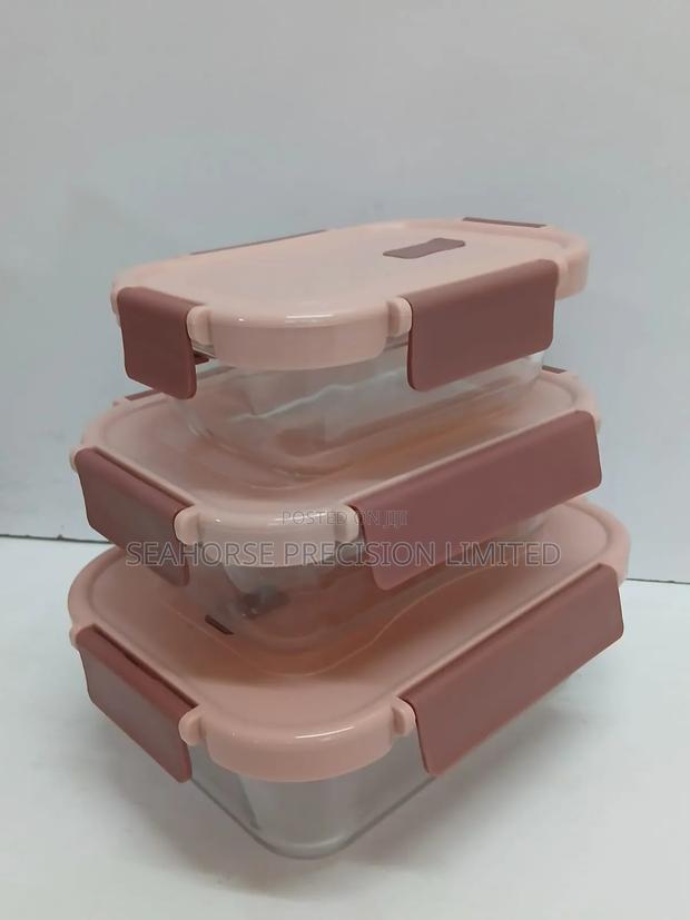Glass Snack Box With Lunch Bag