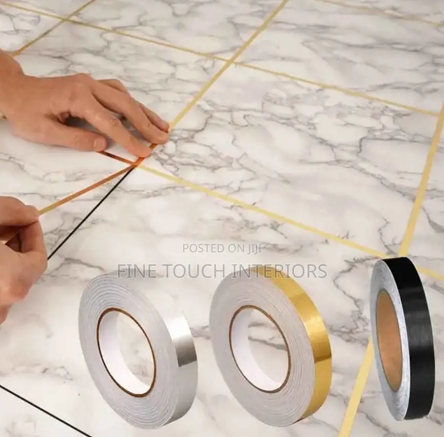 Gold Silver Black Adhesive Decorative Tape