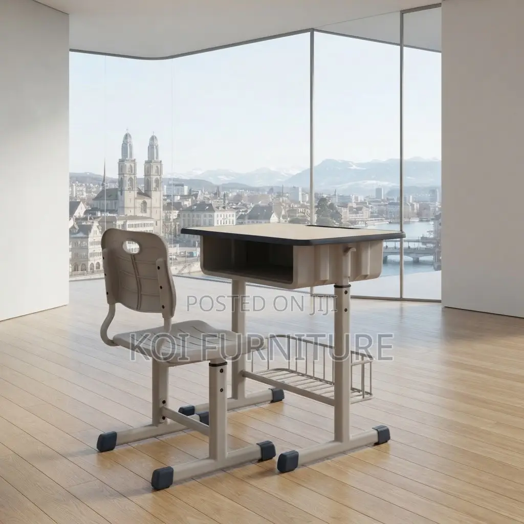 Home Desk; Kids Modern Height Extendable Desk Chair Set