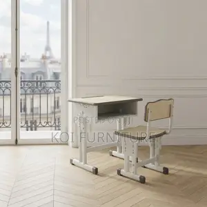 Home Desk; Kids Modern Height Extendable Desk Chair Set