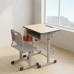 Home Desk; Kids Modern Height Extendable Desk Chair Set