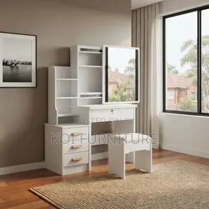 Dressers; Dressing Room Vanity Set With Make Up Drawer