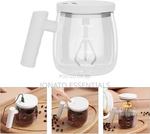 Automatic Electric Self Stirring Mug Glass Coffee Mixing Cup