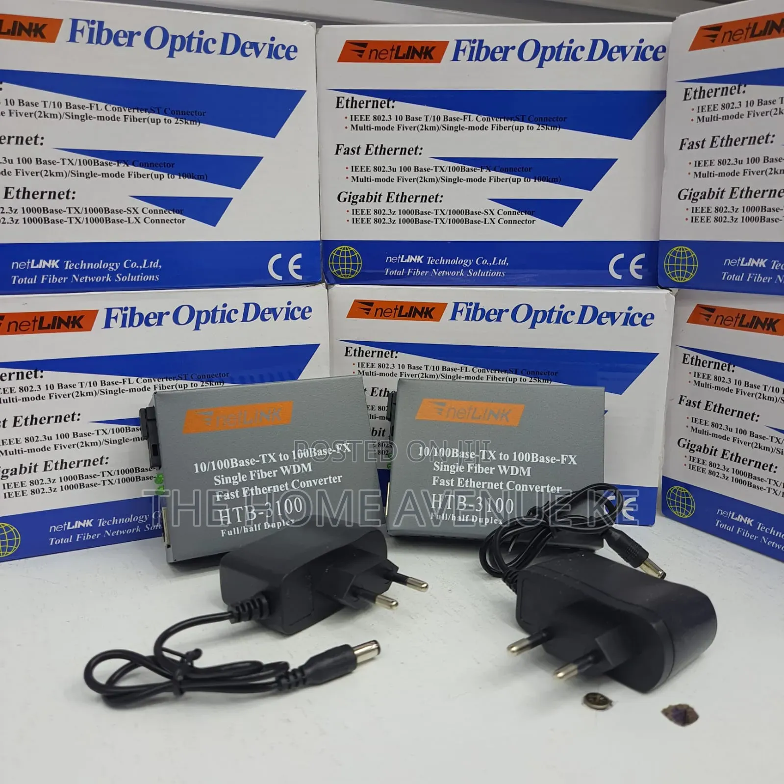 Media Convertors Base 100 Fiber Optic Device