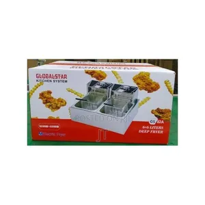 Globalstar Double Tank 6+6LT Stainless Steel Double Deep Fryer