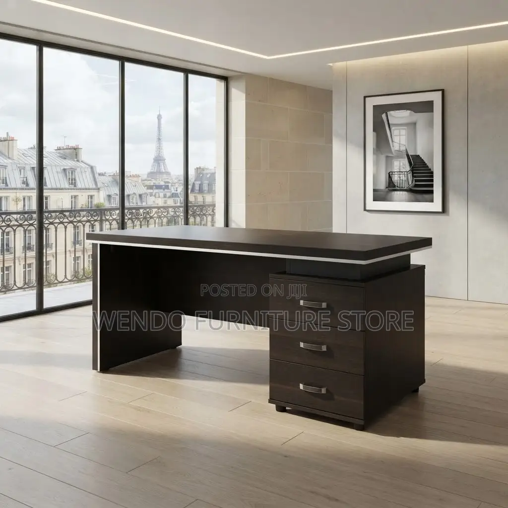 Office Desk; Lockable 1200MM Executive Home Office Work Desk