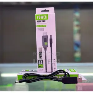 USB to 12V DC Power Boost Cable - 1A Step-Up Voltage Converter Line