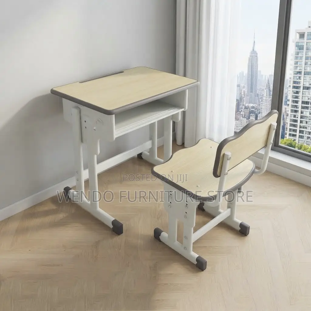 Home Desk; Kids Reclining Height Modern Desk Chair Set