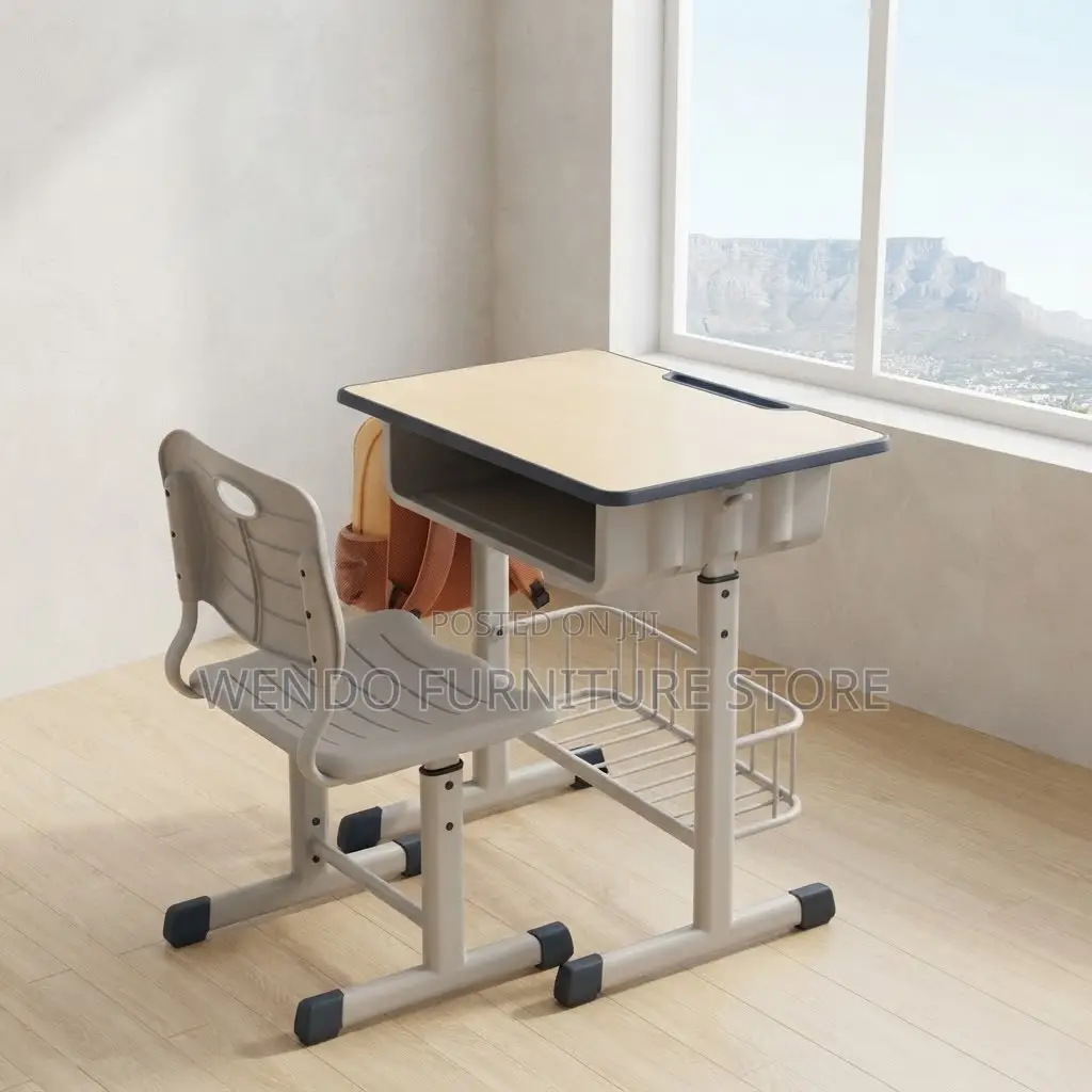 Home Desk; Kids Reclining Height Modern Desk Chair Set