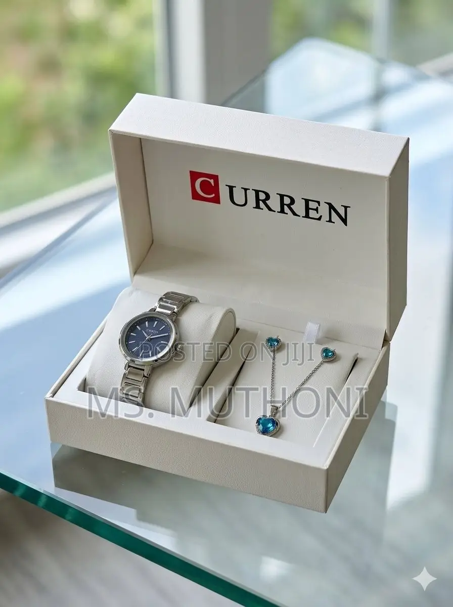 CURREN Luxury Women's Watch and Jewelry Gift Set