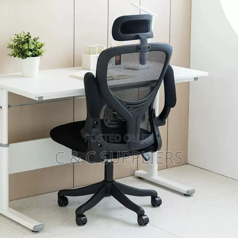 Computer Desk Chair With Flip Armrest.