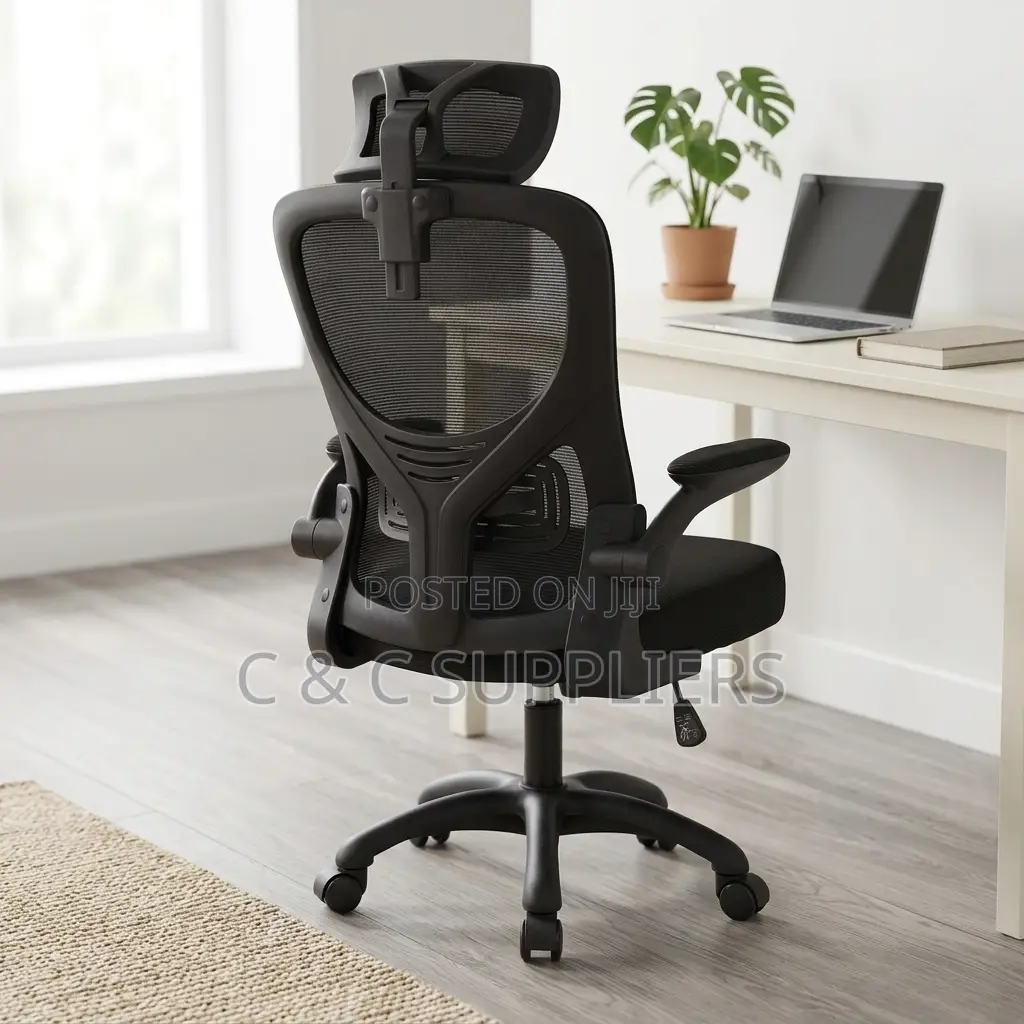 Computer Desk Chair With Flip Armrest.