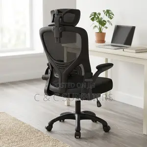 Computer Desk Chair With Flip Armrest.