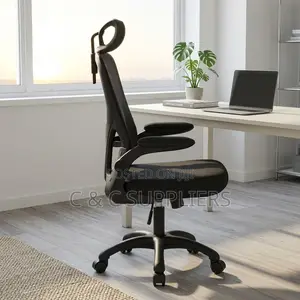 Computer Desk Chair With Flip Armrest.