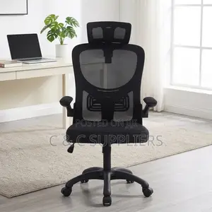 Computer Desk Chair With Flip Armrest.