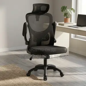 Computer Desk Chair With Flip Armrest.