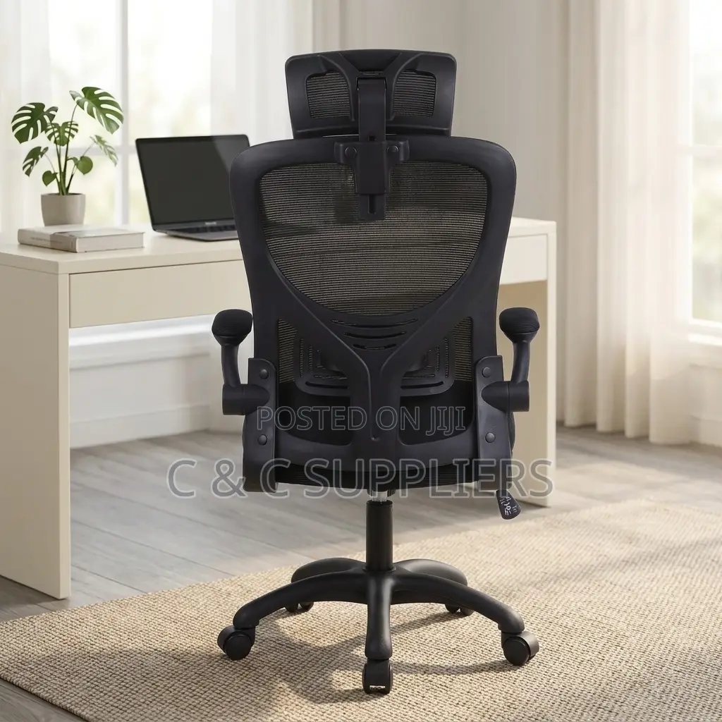 Computer Desk Chair With Flip Armrest.