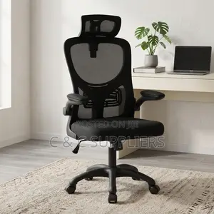 Computer Desk Chair With Flip Armrest.
