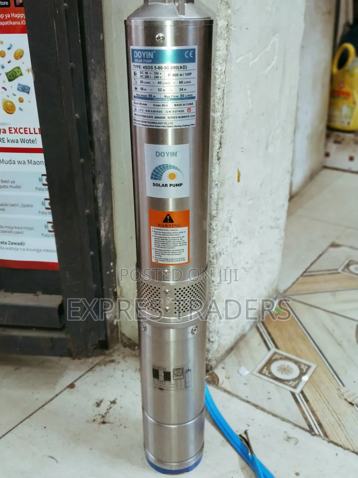 Doyin Hybrid Pump (AC/DC) -80 Metres