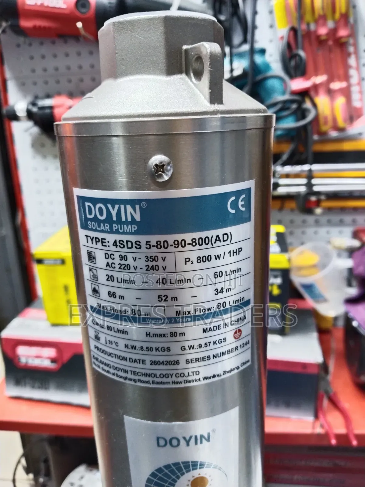 Doyin Hybrid Pump (AC/DC) -80 Metres