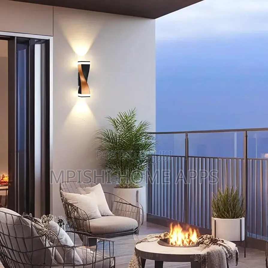 Spiral Shape Indoor Outdoor Wall Lights