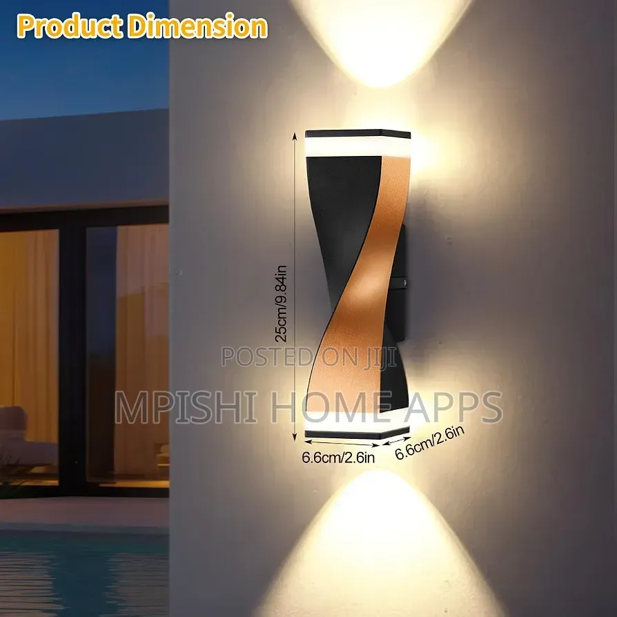 Spiral Shape Indoor Outdoor Wall Lights
