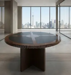 Boardroom Table; Mahogany 1200MM Round Diplomatic Tables