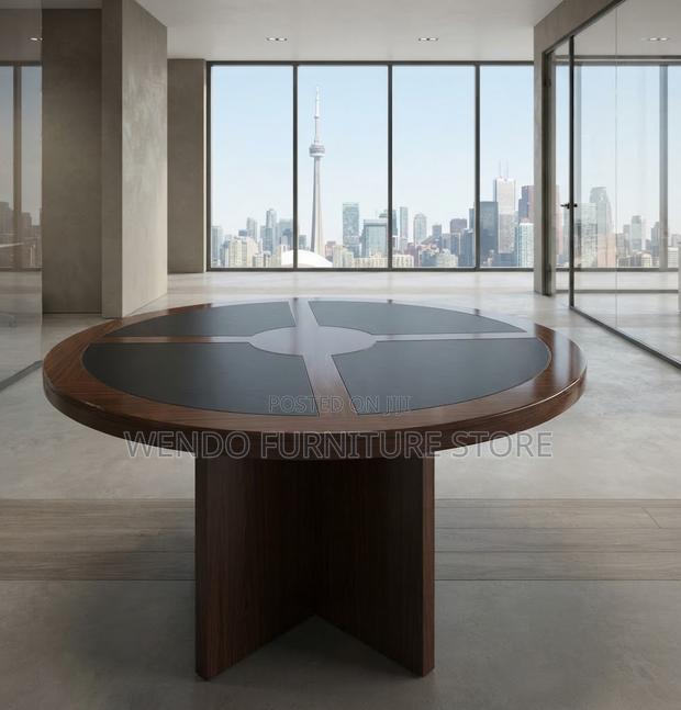 Boardroom Table; Mahogany 1200MM Round Diplomatic Tables