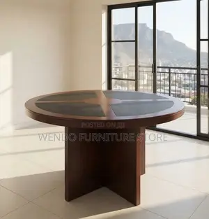 Boardroom Table; Mahogany 1200MM Round Diplomatic Tables