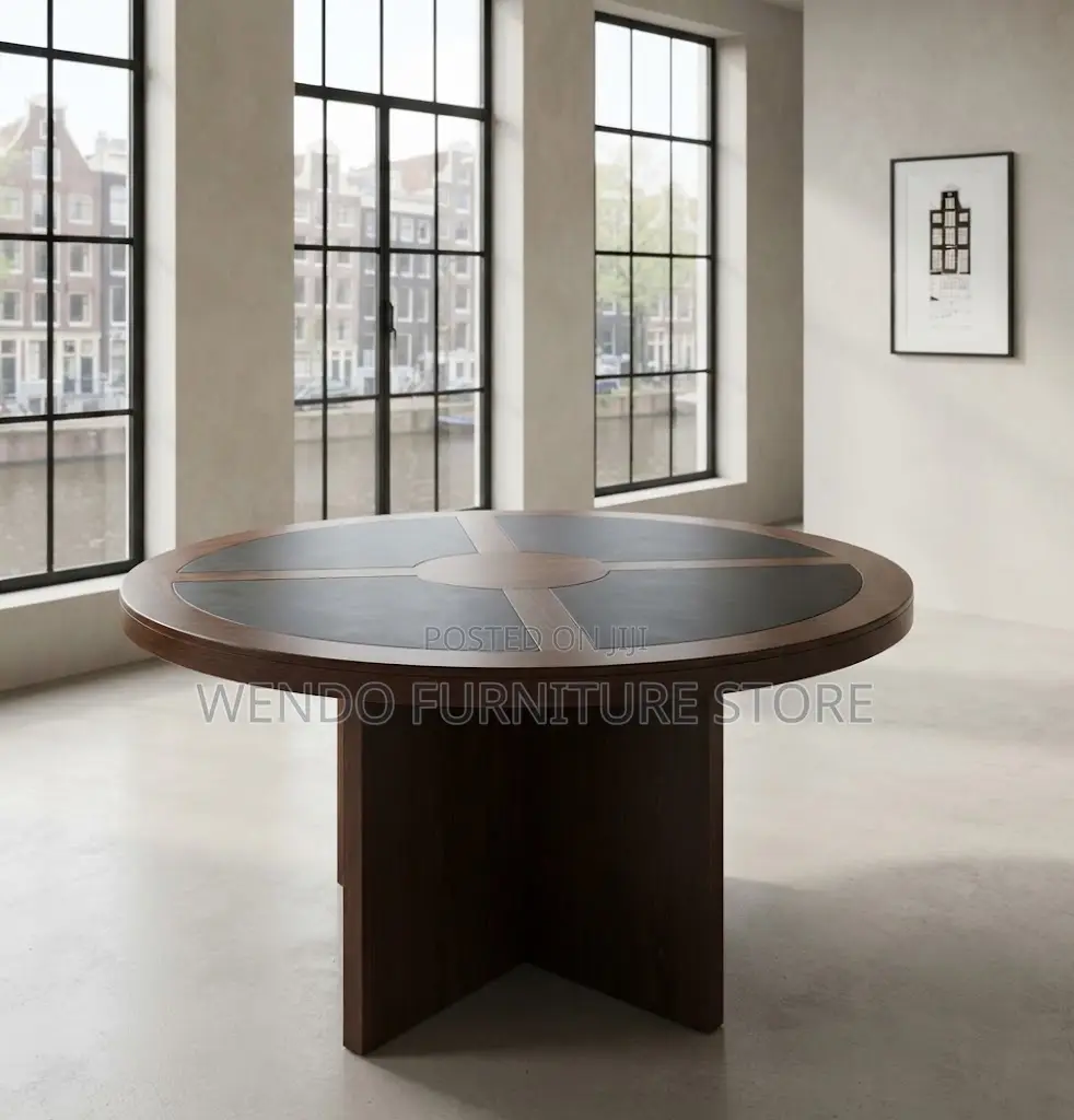 Boardroom Table; Mahogany 1200MM Round Diplomatic Tables