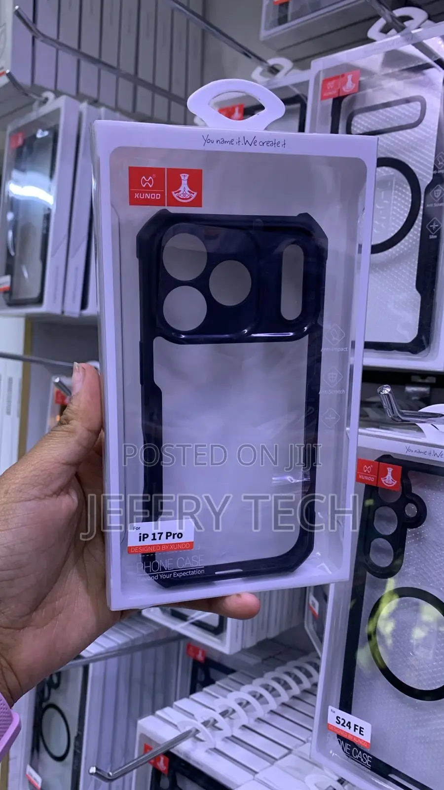 Xundd Bumper Phone Case Designed for the iPhone 17 Pro a Dark Blue