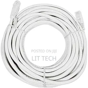 Cat 6 Network Cable (10 Meters Long, Cat 6 RJ45, Gray