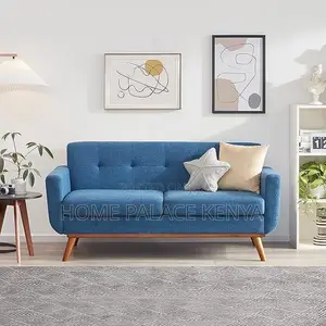 Sofa; Premium 2 Seater Fabric Sofa for Comfortable Modern Home Seating