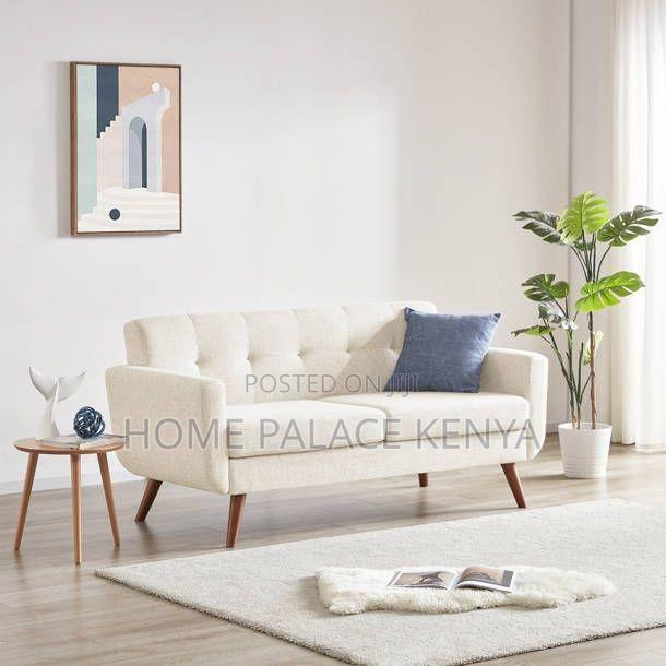 Sofa; Premium 2 Seater Fabric Sofa for Comfortable Modern Home Seating - thumbnail 2