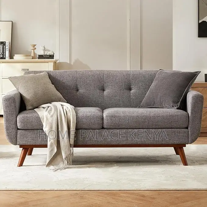 Sofa; Premium 2 Seater Fabric Sofa for Comfortable Modern Home Seating