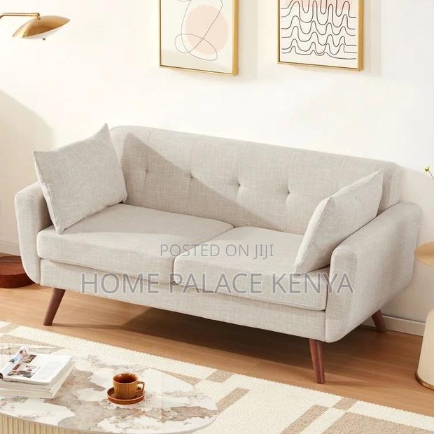Sofa; Premium 2 Seater Fabric Sofa for Comfortable Modern Home Seating - thumbnail 6