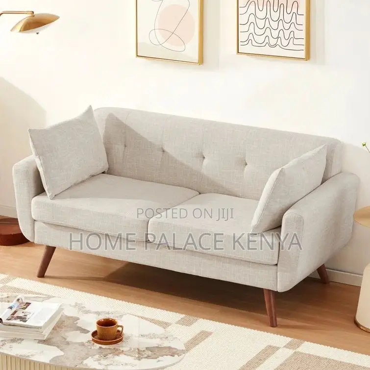 Sofa; Premium 2 Seater Fabric Sofa for Comfortable Modern Home Seating