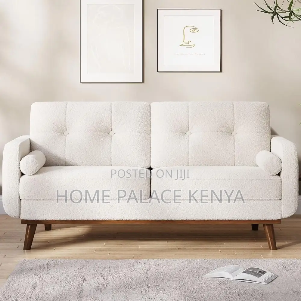Sofa; Premium 2 Seater Fabric Sofa for Comfortable Modern Home Seating