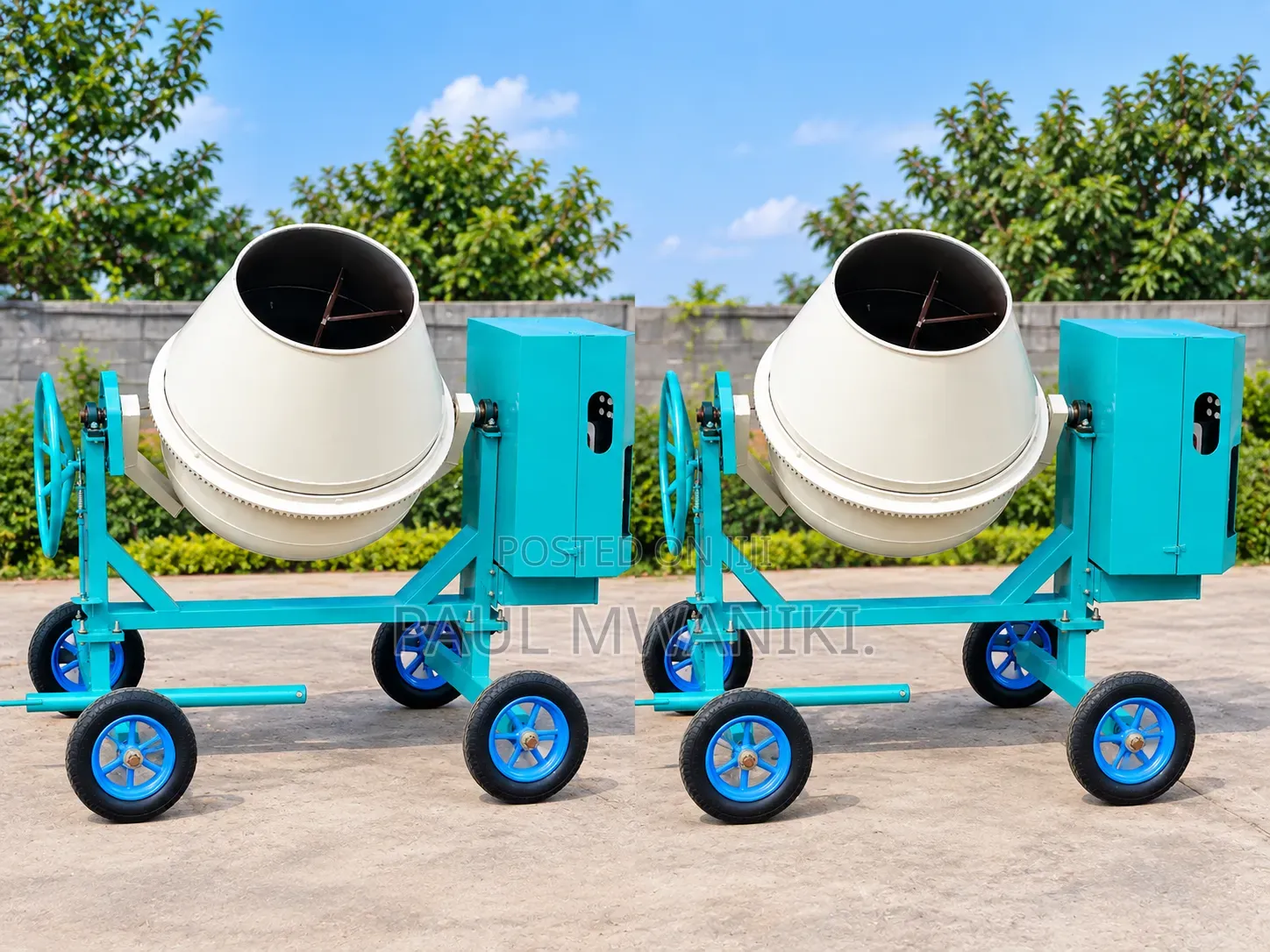 AICO 400L Diesel Concrete Mixer – 7HP Engine